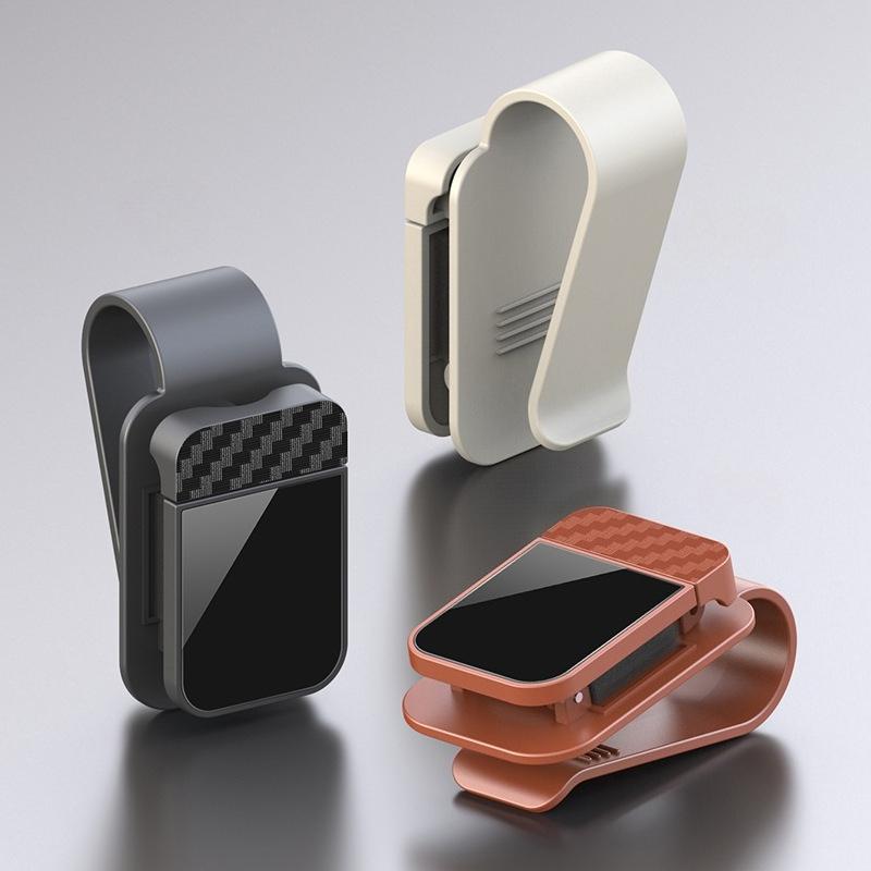 Car Sun Visor Sunglasses Clip Holder Stable Eyeglasses Hanger Card Ticket Organizer Sunglasses Holder Car Interior Accessories