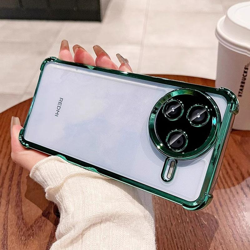 Прозрачный Прозрачный Бронированный Чехол Для Xiaomi POCO F7 ULTRA X7 X6 F6 F5 F3 M6 PRO 4G 5G Ударопрочный Силиконовый Мягкий Задний Чехол