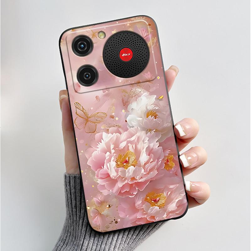 Для Nubia Music Case Z2353 Бабочки Цветы Силиконовый Чехол для Телефона Для ZTE Nubia Music Funda Защита Ударопрочный Бампер Оболочка