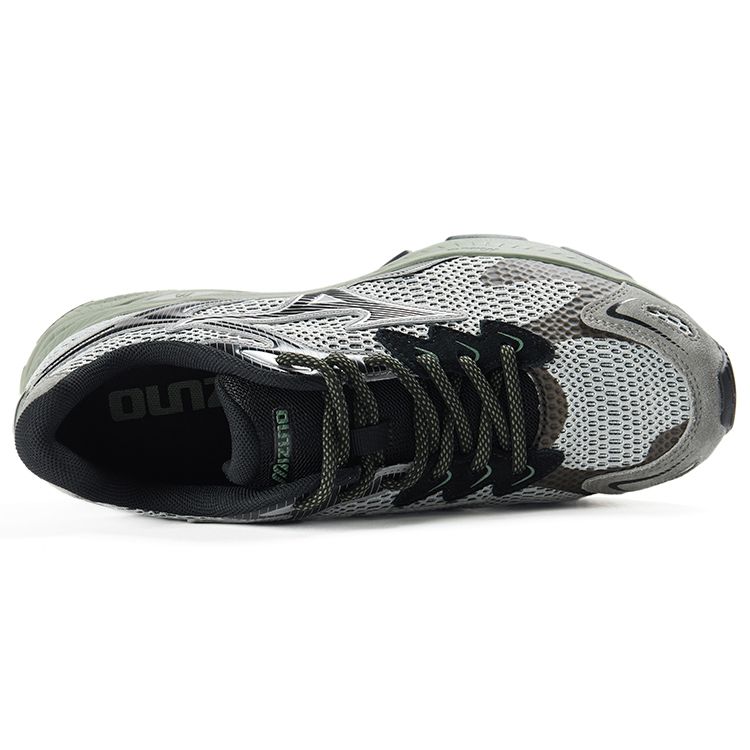 Mizuno Racer S Ретро Тренд Ткань Синтетическая Кожа Низкий Верх Повседневная Тренировочная Обувь для Бега на Длинные Дистанции на Короткие Дистанции Городские Поездки D1GH223513