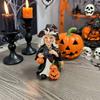 Жуткие центральные композиции для стола на вечеринку, Хэллоуин, Ведьма, Тыква, Смоляная фигурка, Винтажное ручное расписное украшение, Настольные креативные подарки для декора дома