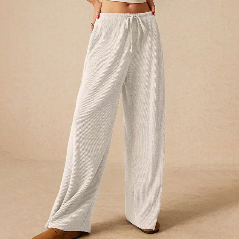 Женские удобные повседневные драпированные брюки-бандаж с высокой посадкой, однотонные, свободного кроя, с широкими штанинами