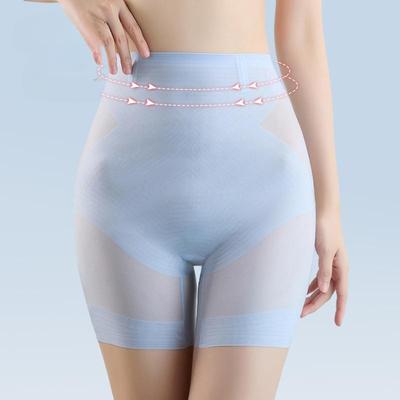 Ультратонкие защитные шорты из ледяного шелка, женские корректирующие трусики с высокой талией, бесшовное утягивающее нижнее белье, брюки для живота, формирователь тела