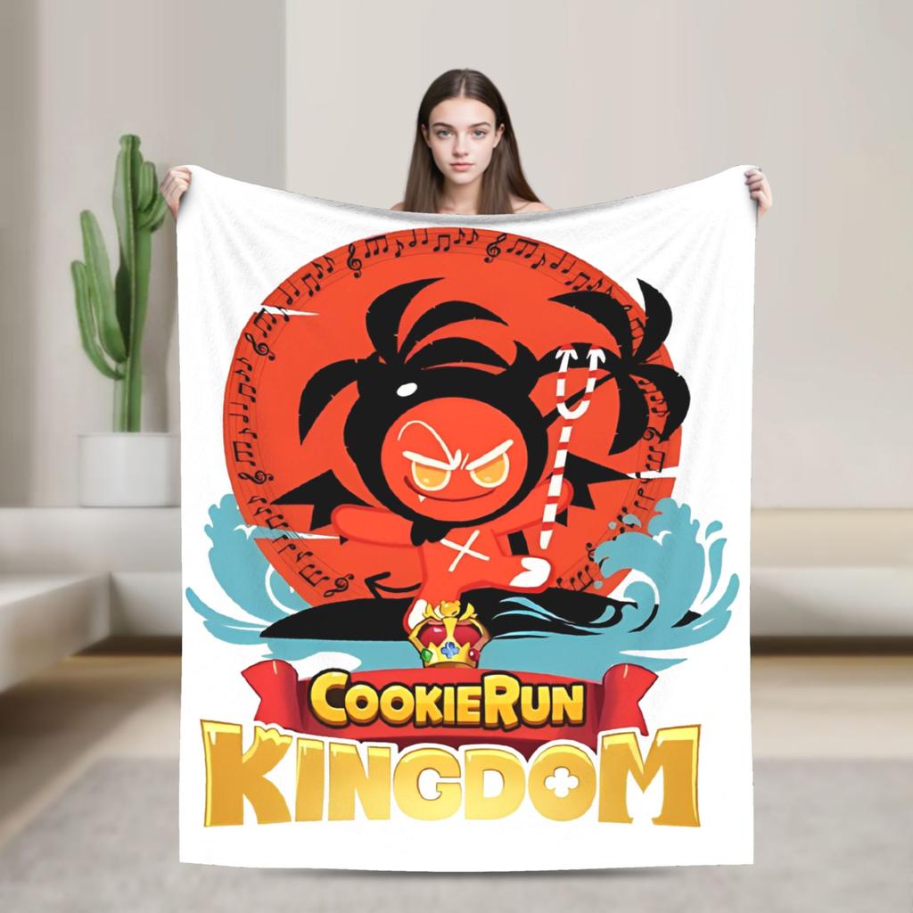 Cookie Run Kingdom Пряный Печенька Модная Покрывало Игрок Игра Фланель Винтажный Дышащий Плед Модное Покрывало для Покрывала Весна Авто