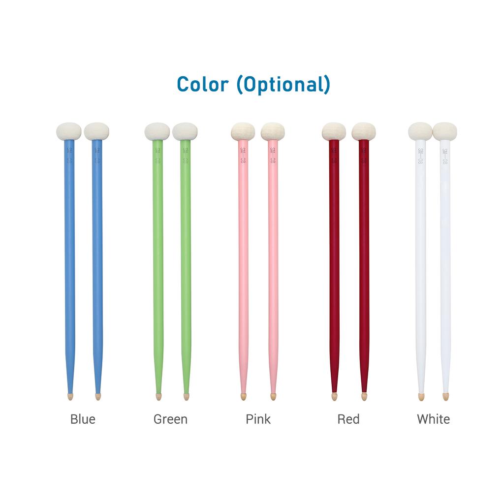 2 шт., барабанный молоток, барабанная палочка, двухсторонние барабанные молотки, палочки для хорошего ощущения руки, войлочные и кленовые наконечники