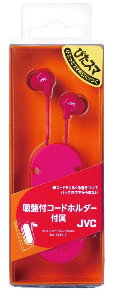 Наушники JVC Canal красные HA-FX19-R