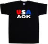 США AOK Смешная футболка