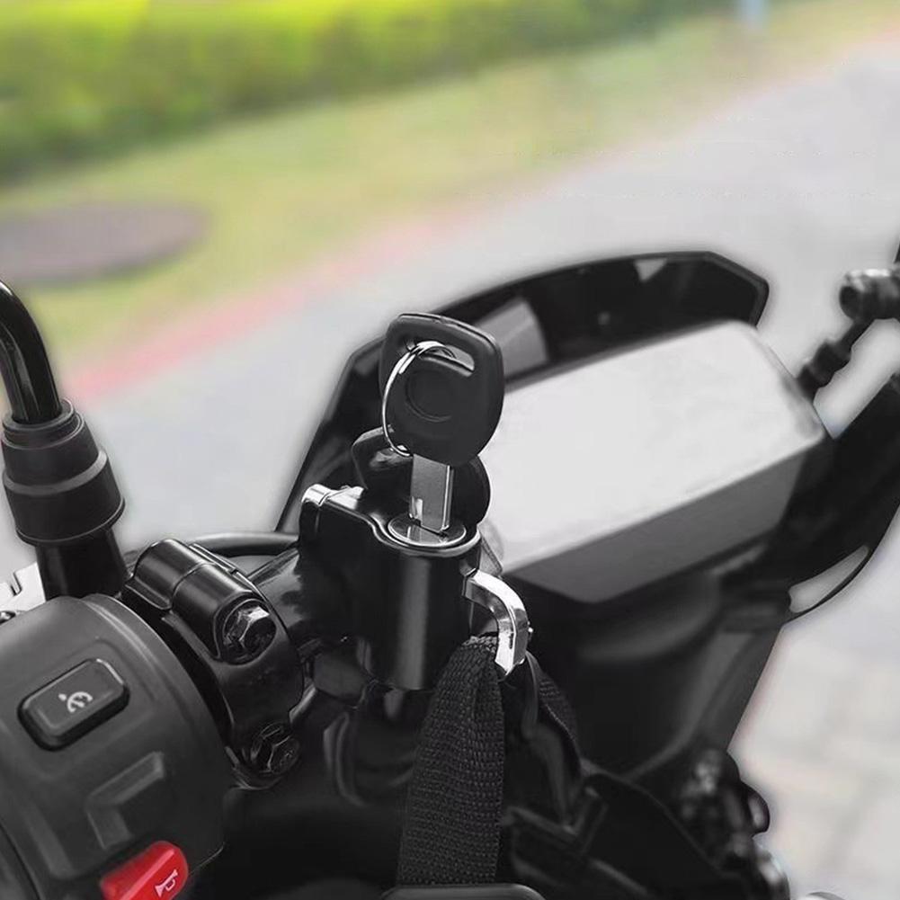 Замок для мотоциклетного шлема, прочный, водонепроницаемый, портативный, противоугонный, безопасность для блокировки руля, езды на велосипеде