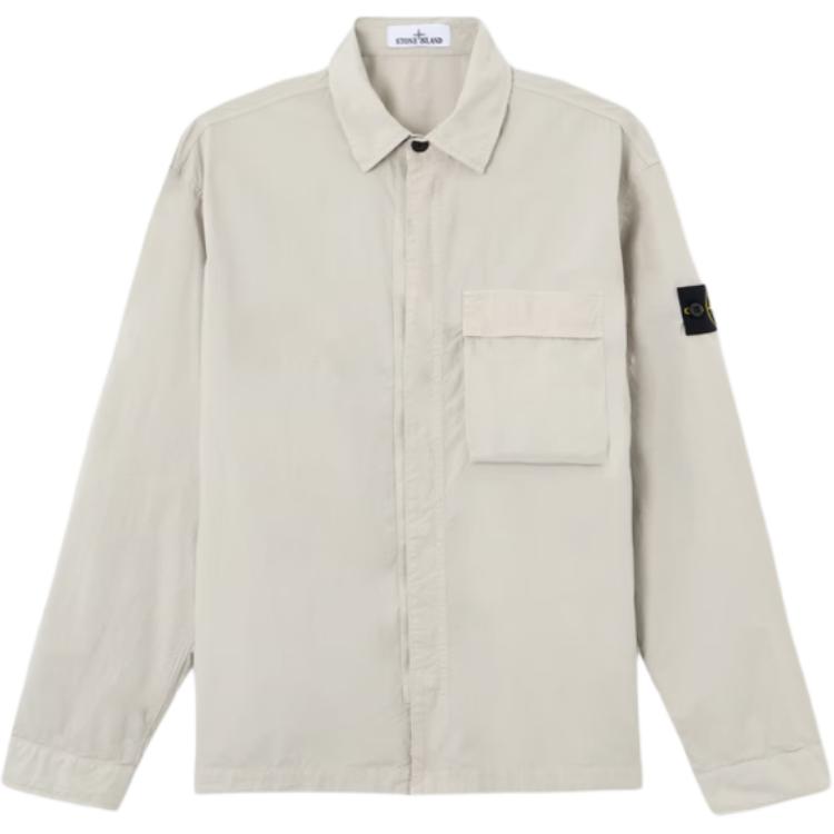 Stone Island Chest Pocket Button Long Sleeve Shirt Men shirts L1S151200032S0003-V0061