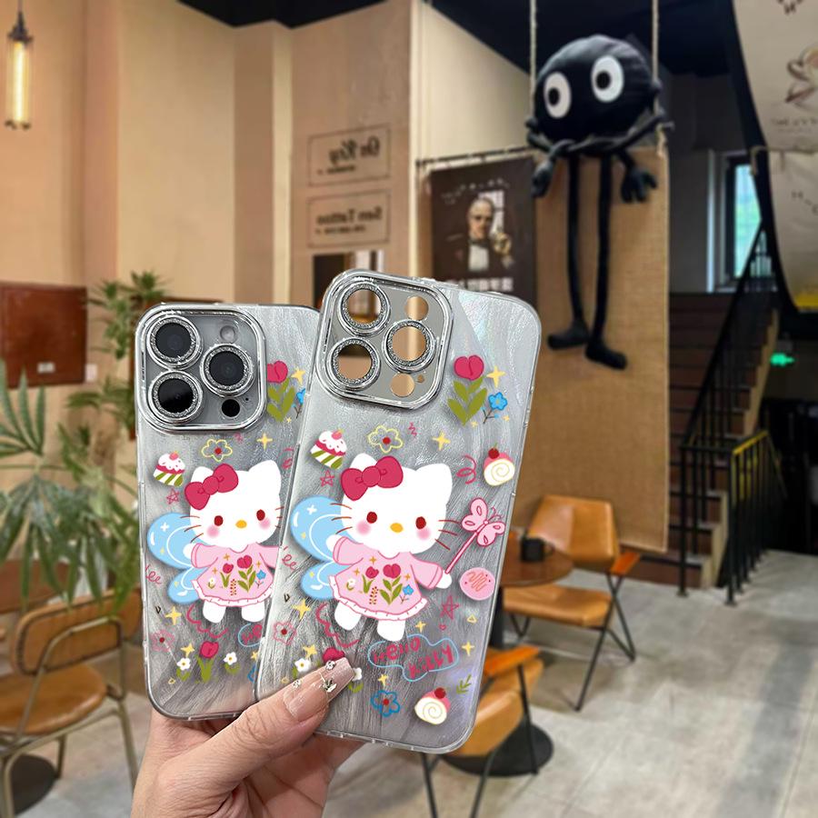 Серебряный чехол для телефона Sanrio Hello Kitty для Apple 16