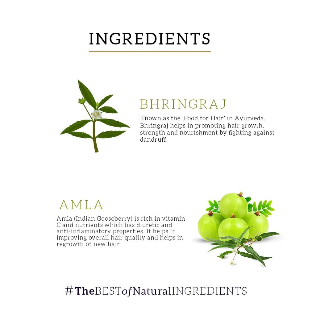 Khadi Natural Amla & Bhringraj Hair Oil 200ml Pack of 1 | Herbal Hair Growth Oil for All Hair Types