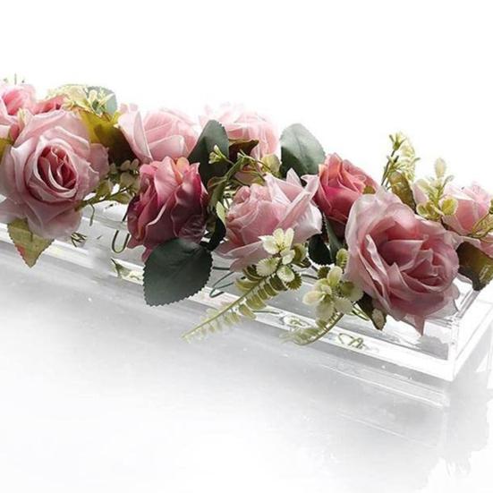 Декоративная коробка Yousheng, низкая укладка, сделай сам, акриловая прямоугольная Настольная ваза для Дня матери, настольная ваза с цветами, праздничная поставка