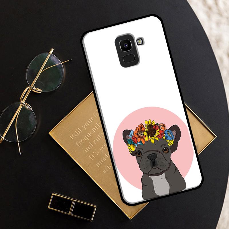 Чехол с французским бульдогом для Samsung Galaxy A8 A6 Plus 2018 J1 J3 J5 J7 2016 A3 A5 2017 A9 J4 J6 J8 2018