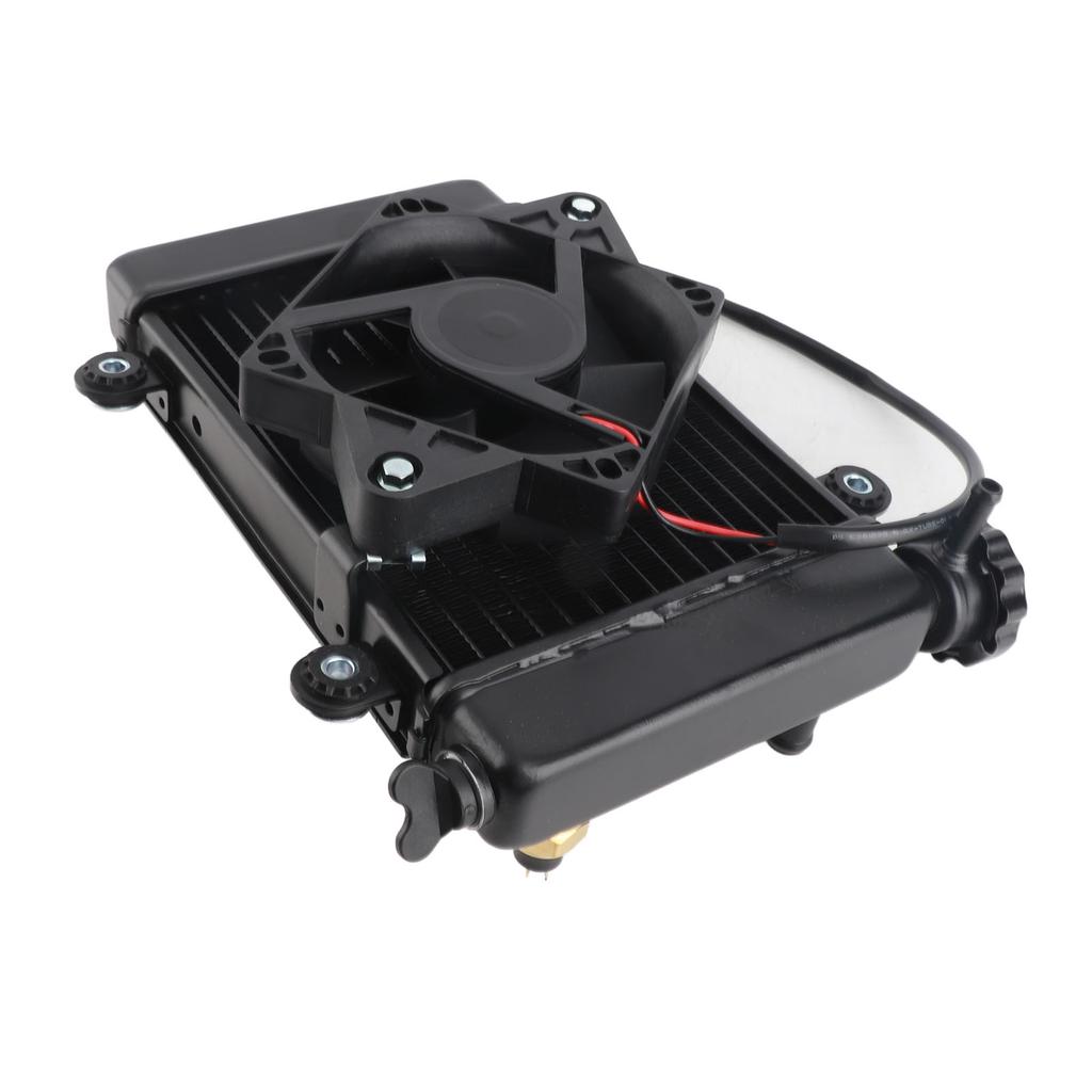 Радиатор водяного охлаждения с вентилятором 2 контакта 270 мм Мощный Эффективный для 150cc 250cc Пит Квадроцикл Кроссовый Мотоцикл ATV