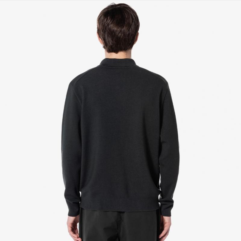 Lacoste Мужской кардиган с воротником-стойкой [серый]