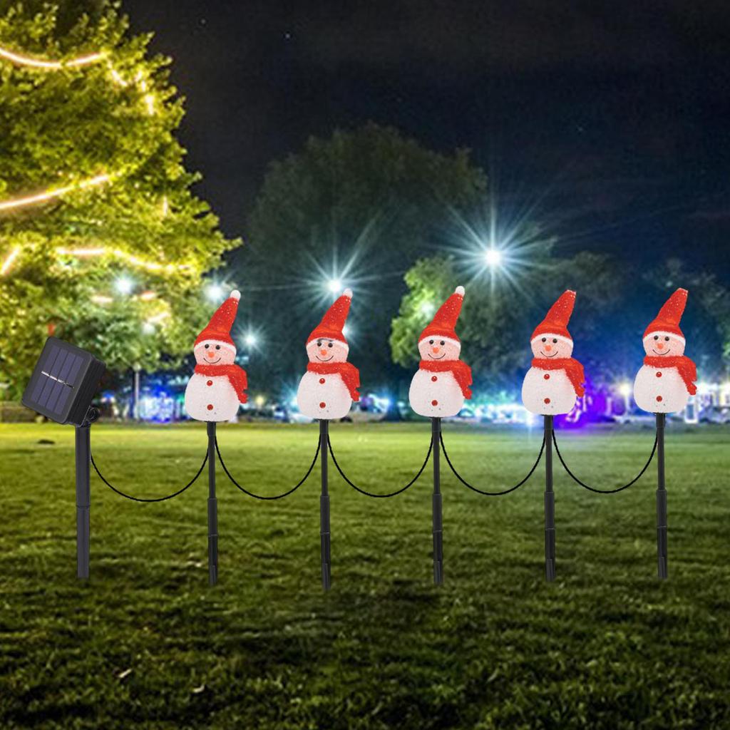 Christmas Path Lights, Solar Powered, Multipurpose Walkway Decorations for