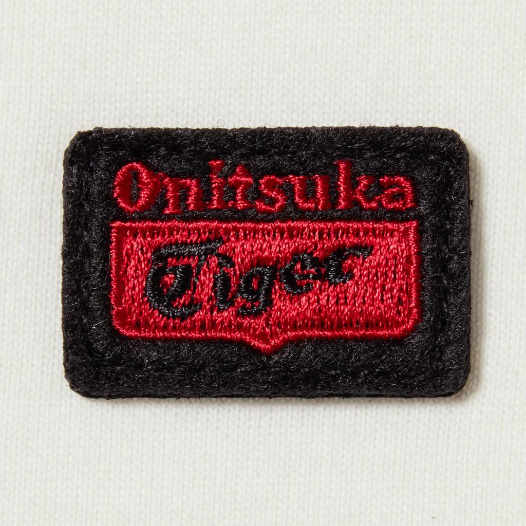 ONITSUKA TIGER Простая Удобная Универсальная Однотонная Футболка с Коротким Рукавом Унисекс Топы 2183B542-100