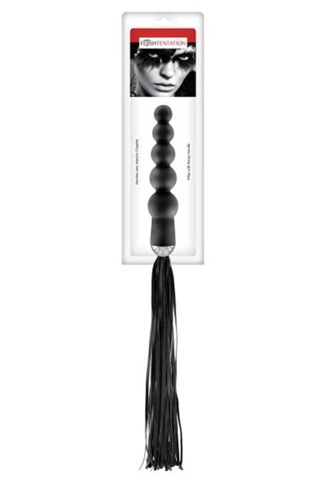 Martinet Avec Manche Chapelet Anal Noir Fetish Tentation Cc570402
