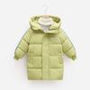 Children's Winter Thickened Warm Coat Letter Printed Boys' Cotton Jacket, Ages 3-10 Long Sleeved Zippered Girls' Coat