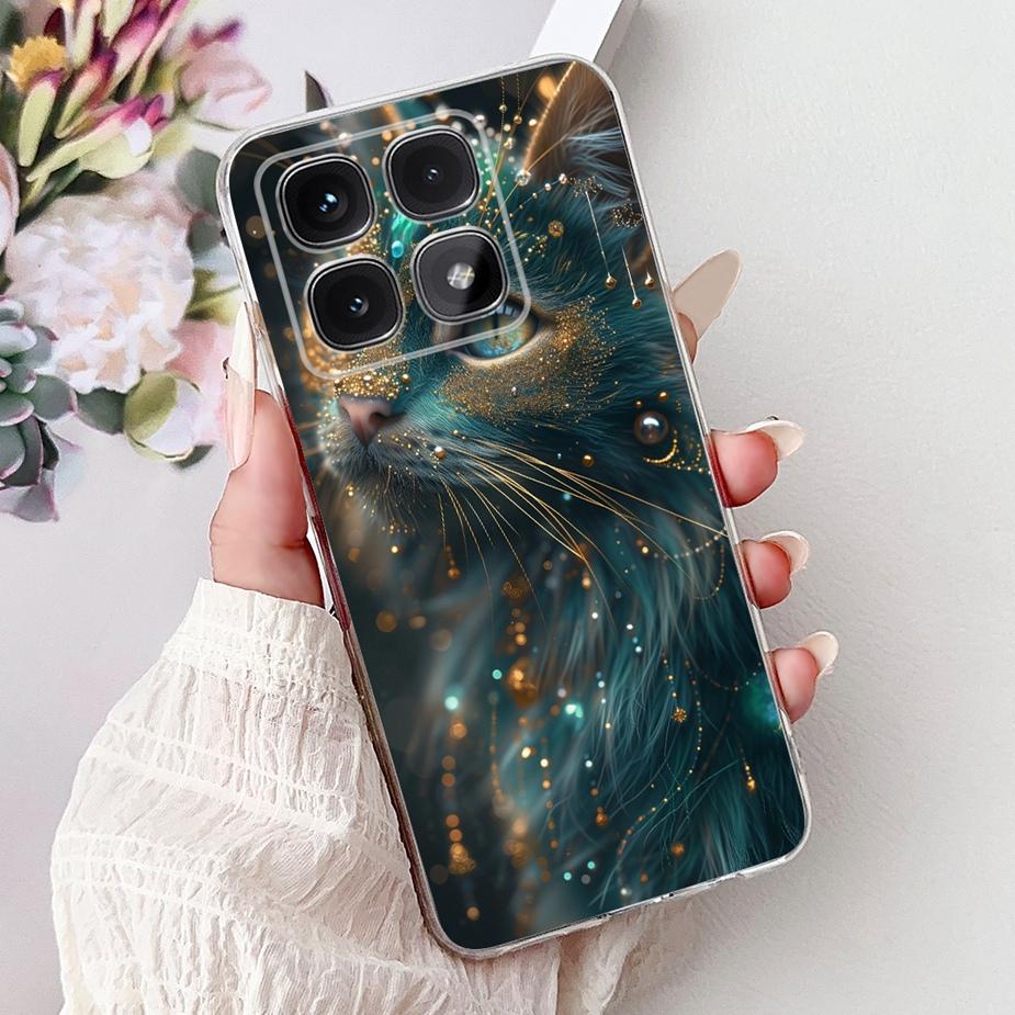 For Xiaomi Mi 14T Pro Case Cute Cat Fashion Painted Cover Soft Silicone Phone Case For Xiaomi 14T Pro Mi14T 5G Back Cover Bumper