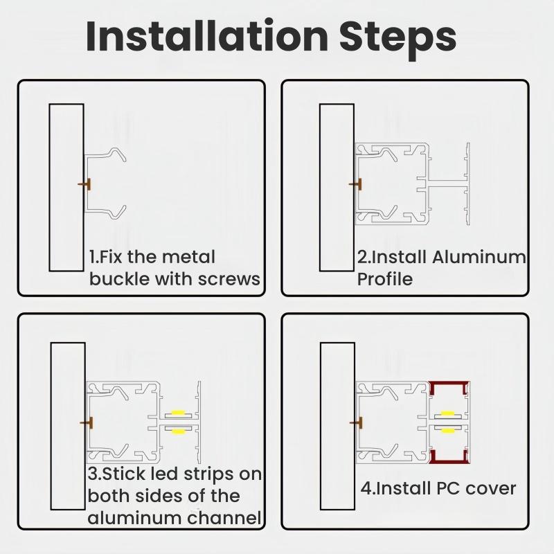 1м/2м лестничный поручень светодиодный алюминиевый профиль настенный вверх вниз канал диффузор лестница коридор декор линейная полоса света
