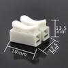 30pcs 20x17.5x13.5mm 2 Pins Electrical Cable Connectors CH2 Quick Splice Lock Wire Terminals Lamp Connection