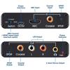 4K ARC Audio Extractor DAC Converter HDMI-compatible ARC SPDIF/Optical Coaxial to SPDIF Coaxial Stereo 3.5mm L/R Jack for TV