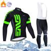 Winter Cycling Thermal Fleece Long Sleeve Set Men Women - Warm Breathable Bike Apparel
