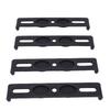 4PCS Frameless License Plate Holders Waterproofing Snap On License Plate Bracket for European Country License Plates