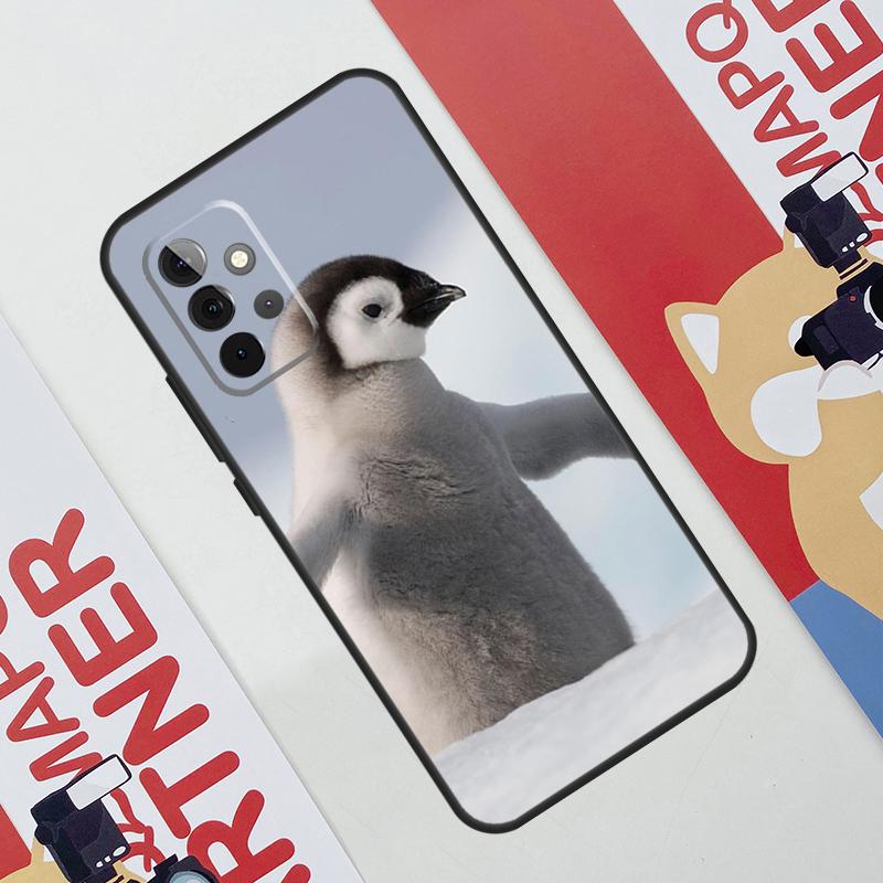 Чехол с пингвином, снег, арктическое животное, милый, для Samsung Galaxy A06 A16 A36 A56 A55 A35 A33 A53 A13 A23 A17 A54 A34 A14 A52 A32 A15
