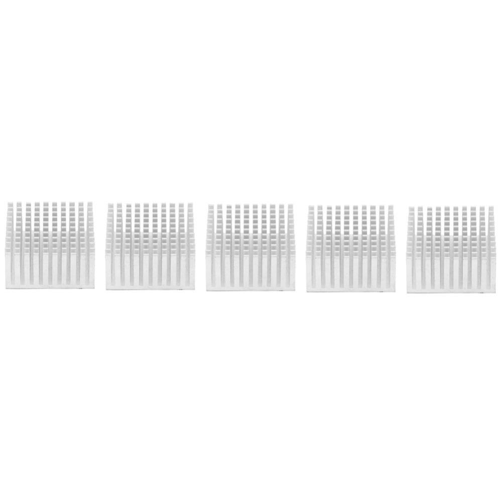 5PCS 40 X 20 X 40mm Heat Sink with Adhesive Backing Aluminum Heatsink Fin PCB Board Application
