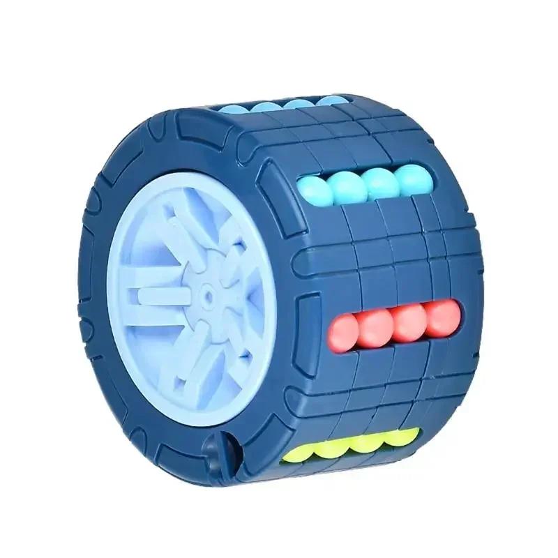 3D цилиндр-куб, игрушка, волшебная фасоль, гироскоп, вращение слайда, игры-головоломки, снятие стресса, детские развивающие игрушки Монтессори для младенцев, подарок