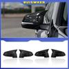Black mirror cover For BMW 5 6 7 Series F10 F11 F18 F07 F12 F13 F06 F01 F02 LCL Carbon Fiber Pattern Mirror Caps