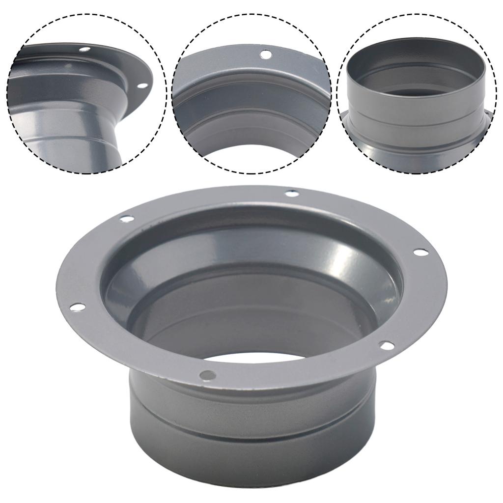 4-10inch Round Pipe Flange Interface Aluminum Tube Air Ventilation Hose Connector Exhaust Pipe Adapter Connecting Exhaust Outlet