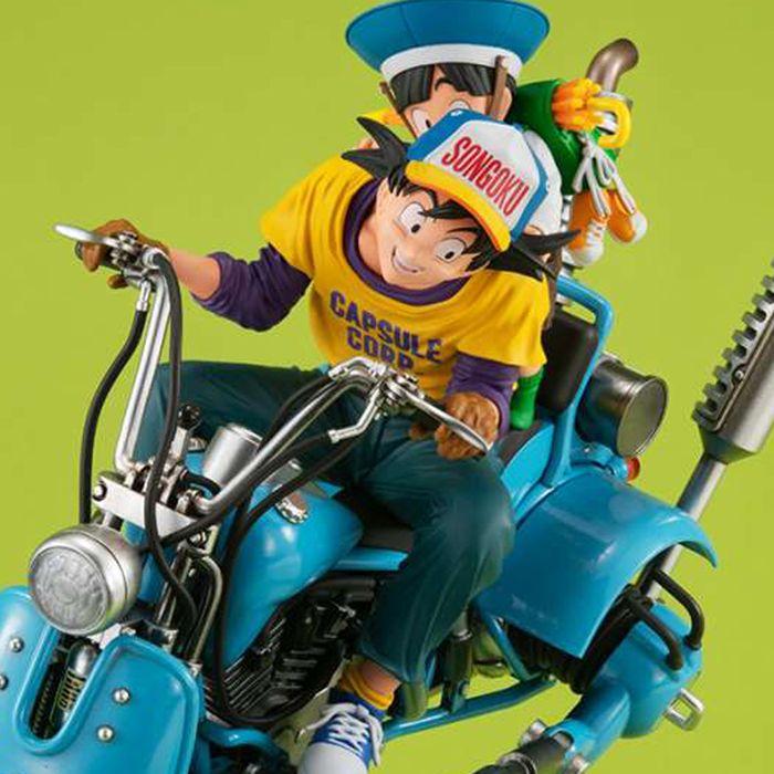 Dragon ball z - figurine son goku & son gohan desktop real mccoy ex diorama