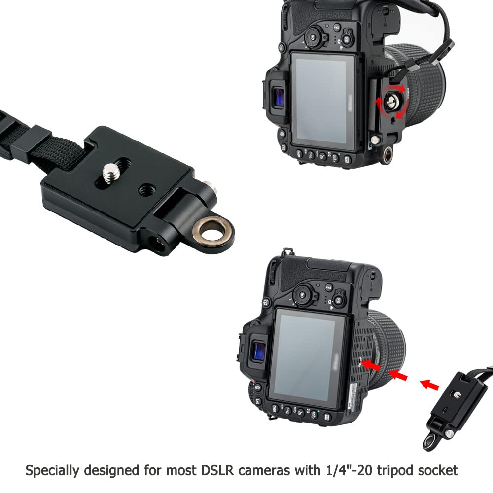 JJC Hand Strap Compatible with Fujifilm Canon R5 Mark 5Ds Kiss Sony Nikon Z50 Z Olympus Mark II X-M5, X100VI, X-T50, II, 7D, 7DM2, 6DM2, 5DM4, 5DM3,