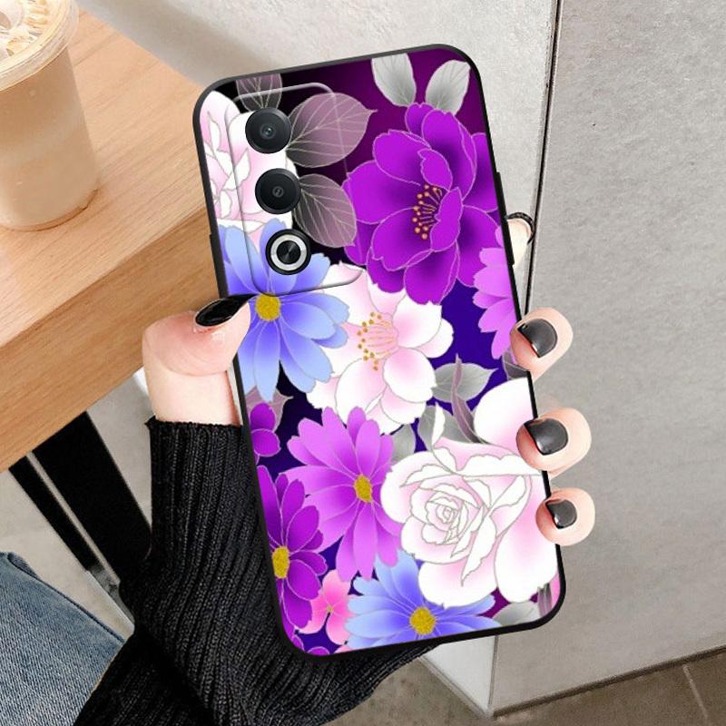 Чехол для OPPO A80 5G Модный чехол с принтом Ударопрочный Мягкий чехол-оболочка из ТПУ-силикона Для телефона OPPO A3Pro K12X 5G Чехол