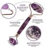 Jade Roller For Face Amethyst Derma Roller And Gua Sha Set For Skincare, Face Roller And Dark Circles Under Eye Treatment