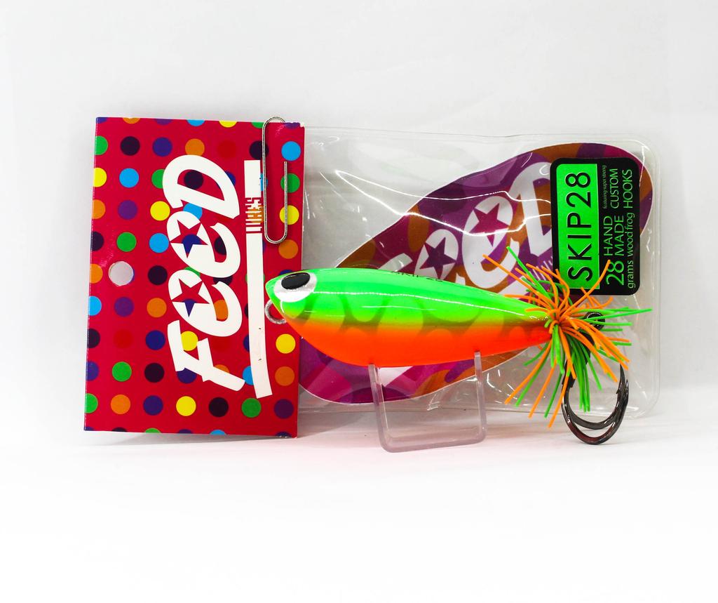 Feed Skip 28 Hand Made Wood Frog Floating Lure 28 grams 5 (3005)