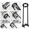 2Pcs Multifunctional Sink Wrench 360-Degree Rotation Bathroom Home Fittings Pipe Maintenance Four-claw Hexagon Wrench Kit