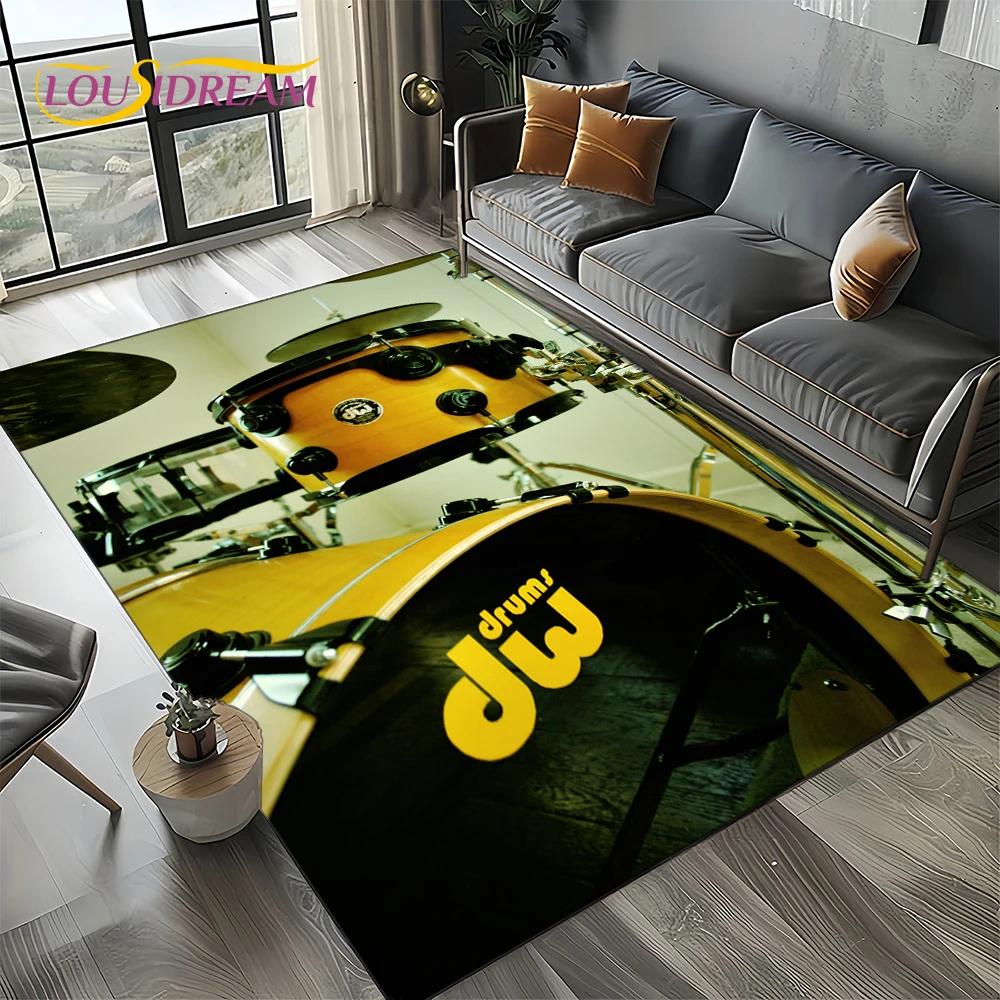 27 Стиль Новый Тарелка DW Ударная установка Ударная установка Музыкальные инструменты Ковер Коврик для Гостиной Спальни Дома Дивана, Детский Нескользящий Напольный Коврик