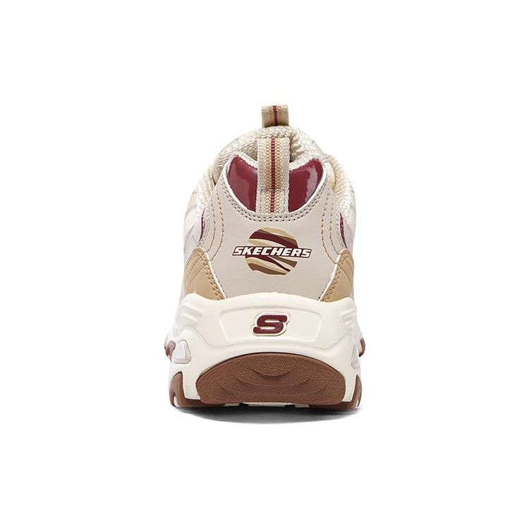 Skechers Звездный Мишка Женские Бежево-Коричневые Низкие Папины Кроссовки Сетка Синтетическая Кожа Мода Комфорт 896262-NAT