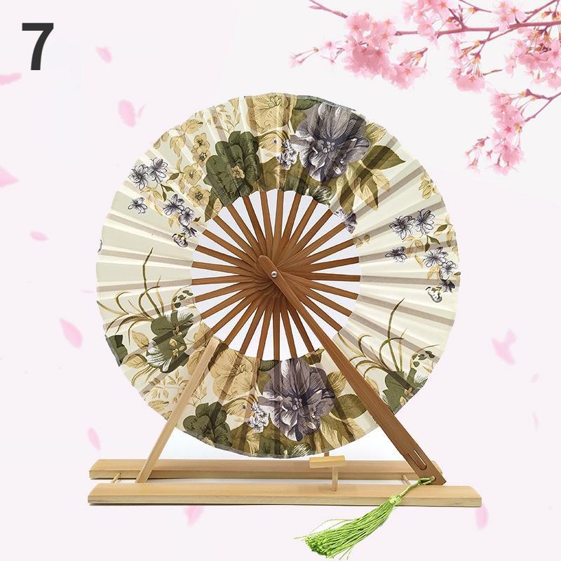 1 шт. веер-мельница женский подарочный веер японский круглый веер портативный складной веер женский складной веер