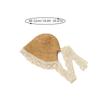 Fashion Lace Baby Hat Summer Lace Up Straw Hats For Kids Girls Panama Fisherman Beach Sunshade Cap
