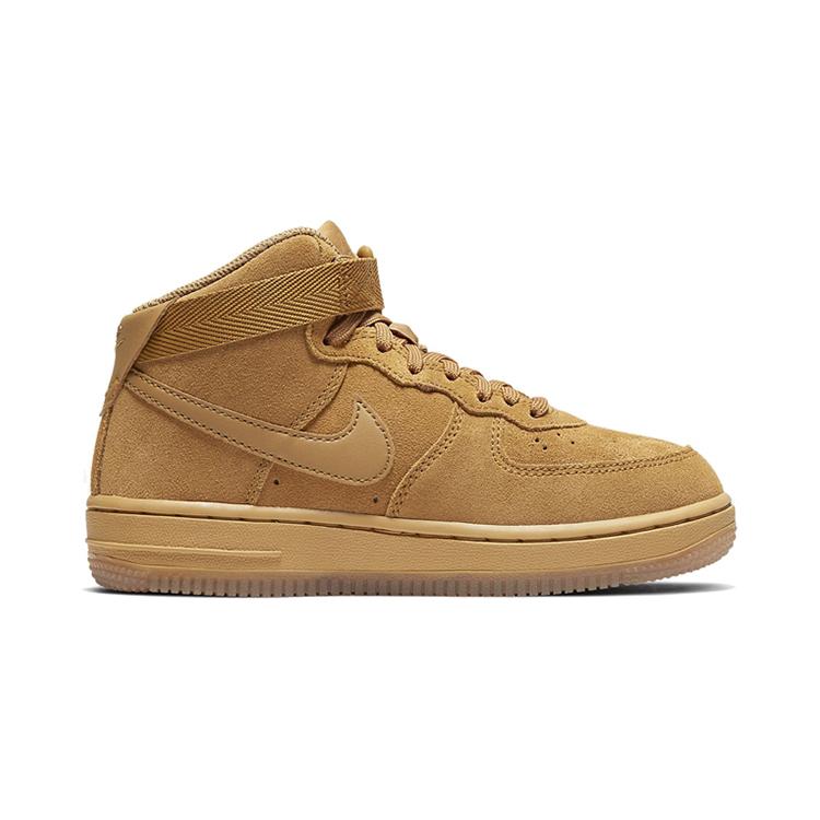 Nike Air Force 1 LV8 3 BP Удобные Нескользящая Амортизация Средняя высота Скейтбордические кроссовки Пшеничный CK1404-700