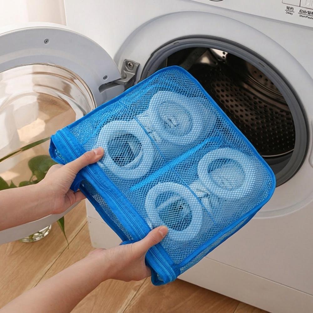 With Hanging Loop Shoe Wash Bag Mesh Shoe Protector Bag Shoe Washing Machine Bag Washer Washing