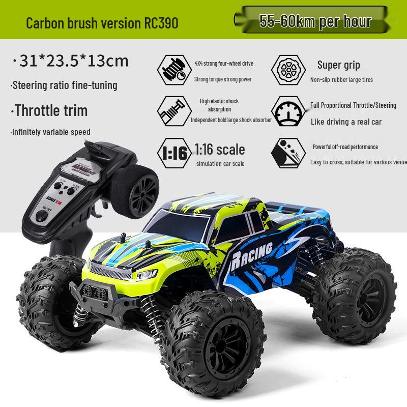 Радиоуправляемый высокоскоростной полноприводный дрифтовый внедорожный альпинистский монстр-трак игрушка