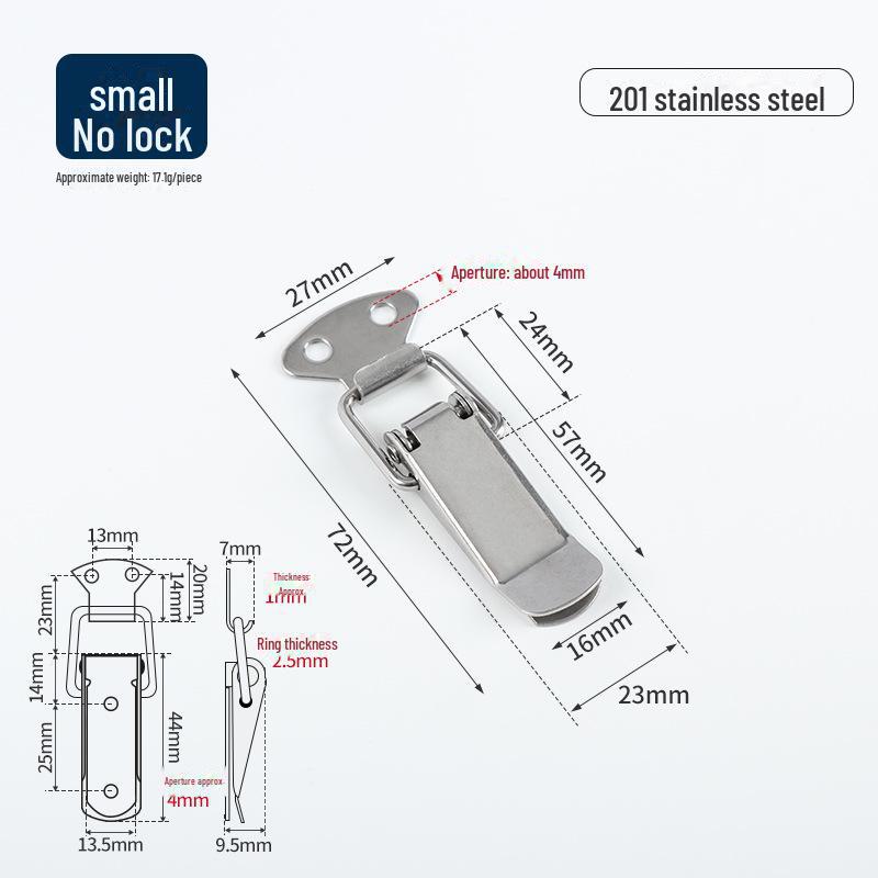 Замок-пряжка Duckbill из нержавеющей стали 304 для деревянных или металлических ящиков