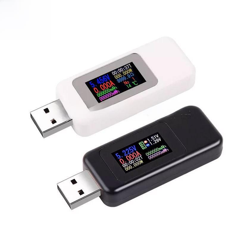 USB-тестер MX18: Детектор зарядного устройства с цветным экраном, вольтметром и амперметром