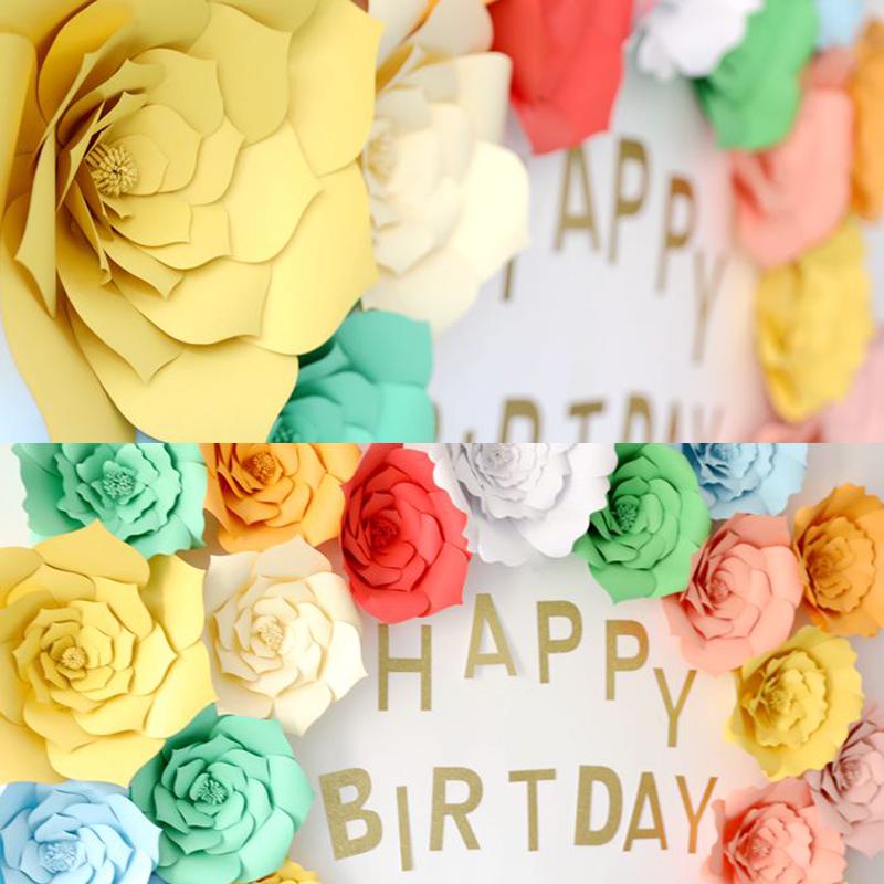 DIY искусственные бумажные цветы свадебные украшения фон день рождения ремесла DIY товары для мероприятий